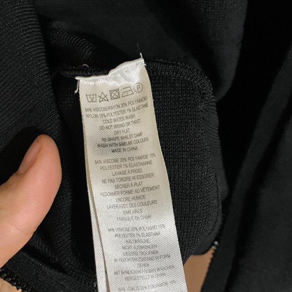 French Connection Black Bandage Mini Dress - Picture 6 of 7